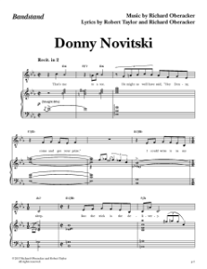 Bandstand - "Donny Novitski" (Sheet Music)
