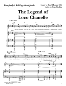 Everybody's Talking About Jamie - "The Legend of Loco Chanelle" (Sheet Music)