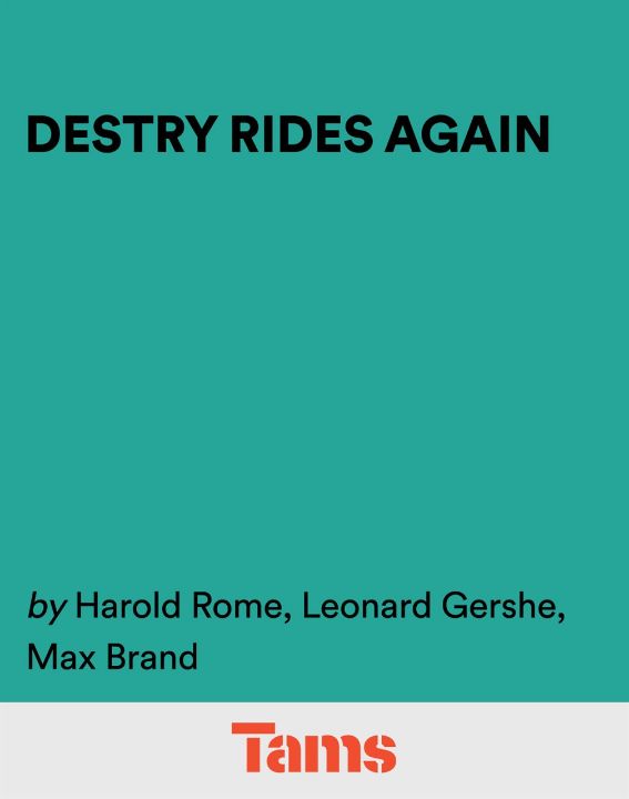 Destry Rides Again