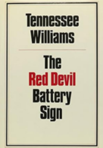 The Red Devil Battery Sign